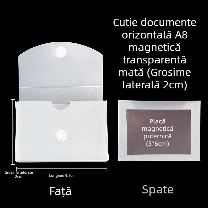 Cutie de fișiere cu cataramă magnetică și Kanban – PP, model L-DD