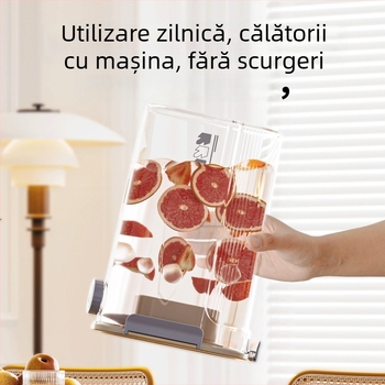 Laipai Sticlă pentru ceai la rece, capacitate mare, compatibilă cu frigider, pentru sucuri și băuturi reci