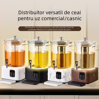 Recipient electric pentru infuzarea ceaiului – aparat inteligent de preparare a ceaiului cu recipient filtrant mare, pentru uz casnic și comercial în magazine milk tea