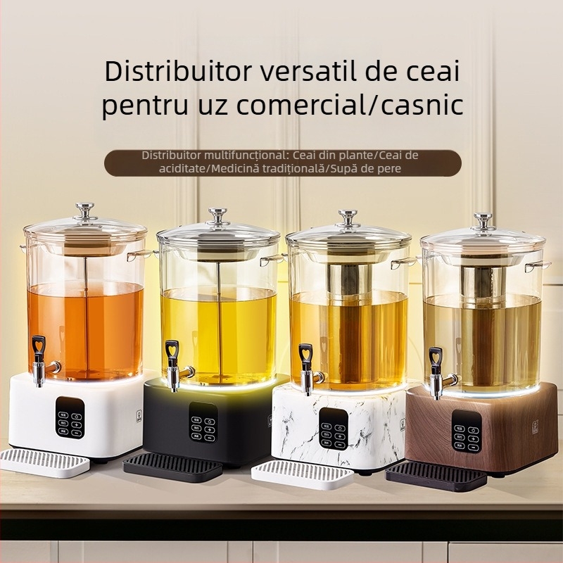 Recipient electric pentru infuzarea ceaiului – aparat inteligent de preparare a ceaiului cu recipient filtrant mare, pentru uz casnic și comercial în magazine milk tea