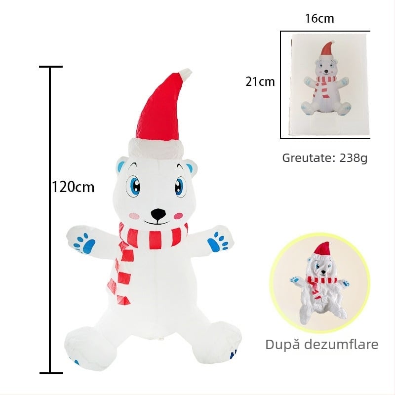 Decorațiuni gonflabile de Crăciun, personalizate exclusiv pentru petreceri panoramice