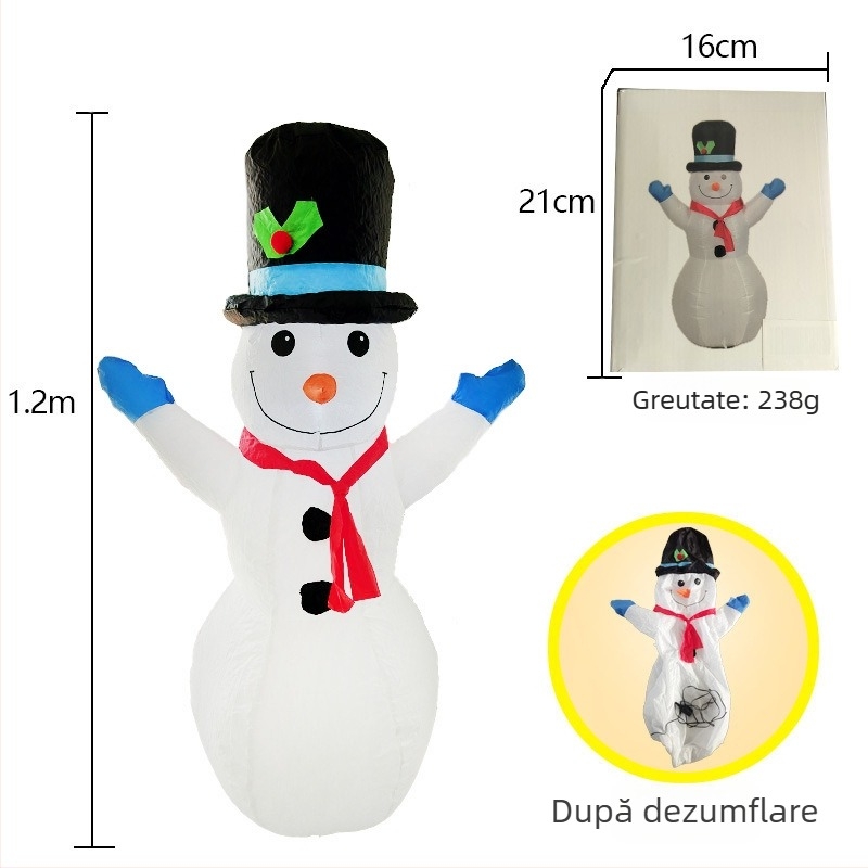 Decorațiuni gonflabile de Crăciun, personalizate exclusiv pentru petreceri panoramice