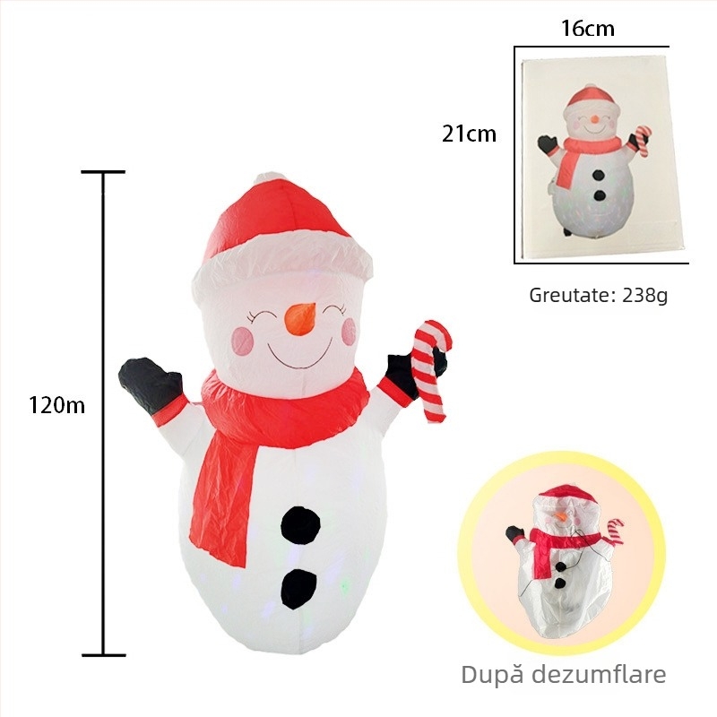 Decorațiuni gonflabile de Crăciun, personalizate exclusiv pentru petreceri panoramice