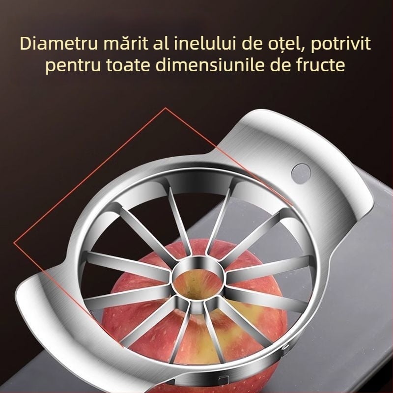 Tăietor din oțel inoxidabil pentru mere, tăietor de fructe în cuburi, unealtă pentru îndepărtarea cotorului