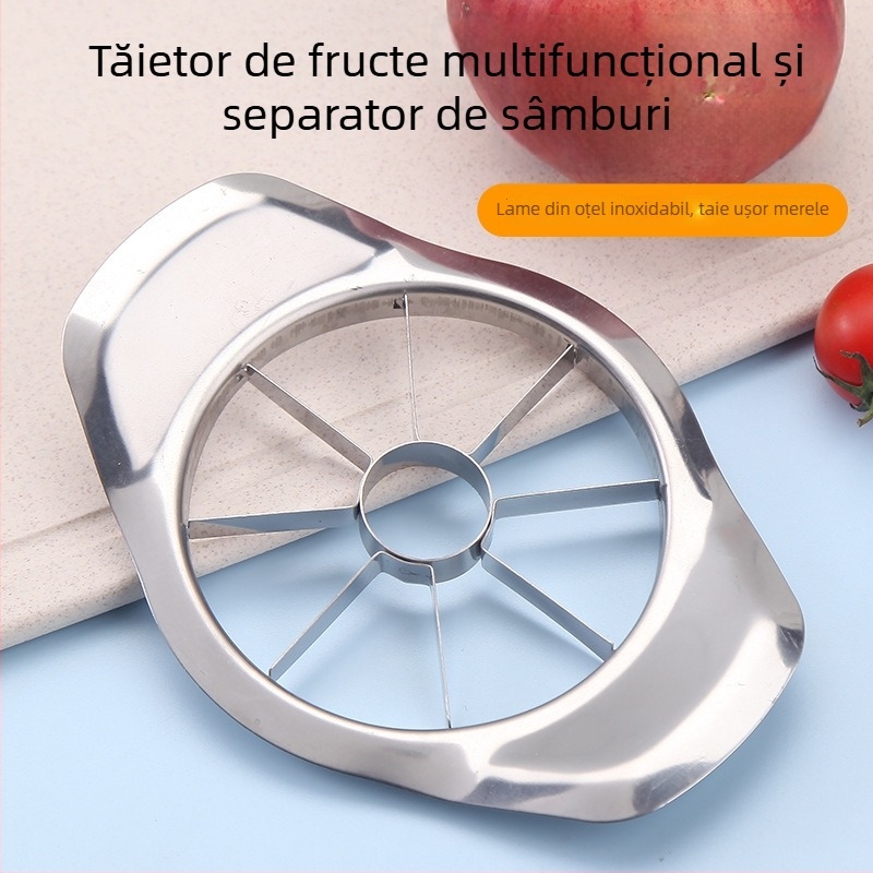 Tăietor de mere din oțel inoxidabil pentru bucătărie – dispozitiv creativ pentru fructe