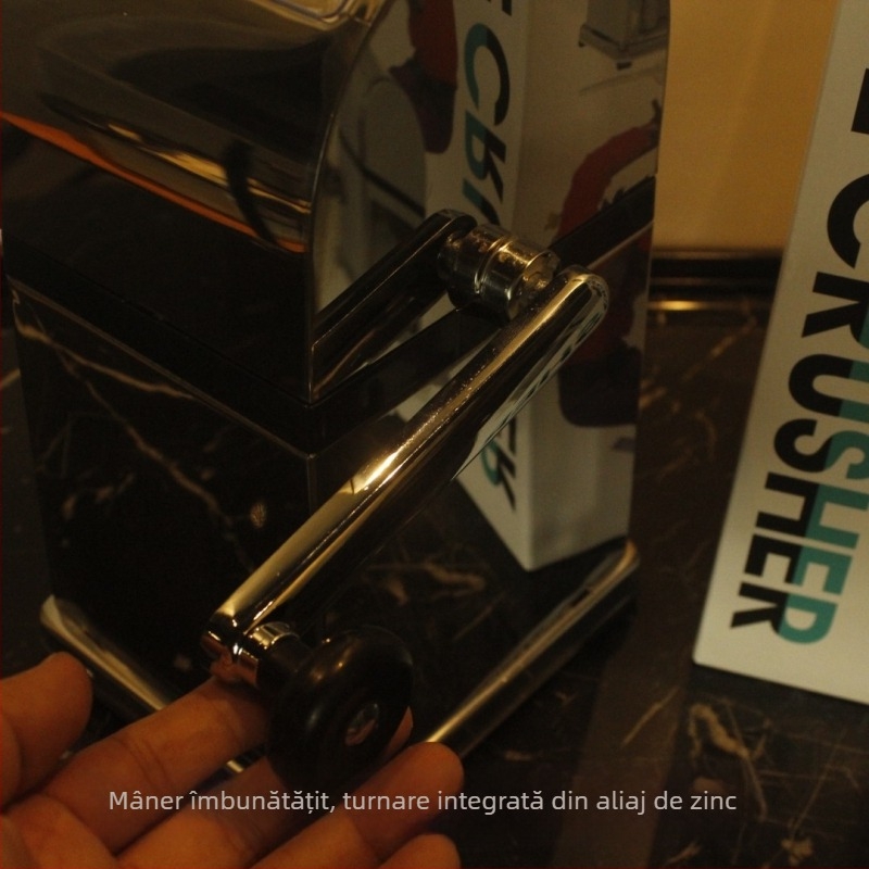 Zdrobitor de gheață manual din oțel inoxidabil – instrument pentru barman, zdrobitor de struguri