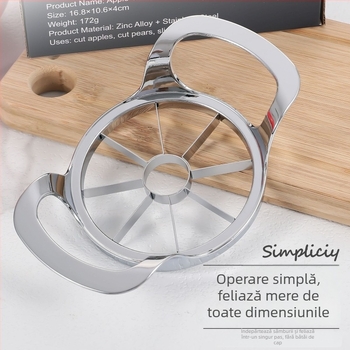 Feliator pentru mere și fructe din oțel inoxidabil, mare dimensiune – instrument de bucătărie