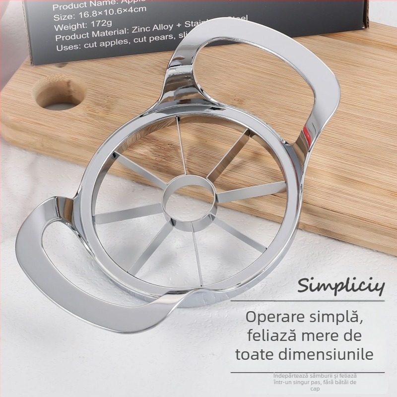 Feliator pentru mere și fructe din oțel inoxidabil, mare dimensiune – instrument de bucătărie