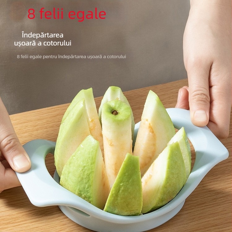 Tăietor de fructe multifuncțional și feliator de mere cu eliminator de sâmburi