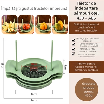Instrument din oțel inoxidabil pentru tăierea merelor – set mare multifuncțional pentru decojire și eliminarea sâmburilor
