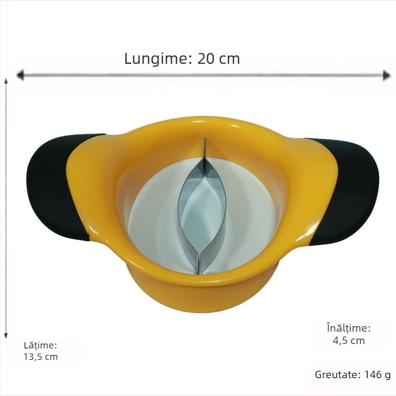 Îndepărtător de sâmburi de mango din oțel inoxidabil, separator de mango, ustensilă de bucătărie multifuncțională, tăiere cu un singur clic