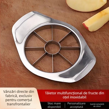 Divizor de fructe pentru bucătărie – tăietor de mere din oțel inoxidabil, eliminator de miez pentru pere și mere