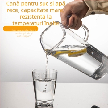 Sticlă de apă rece din acril, rezistentă la temperaturi înalte, capacitate mare, plastic PC, design modern minimalist pentru casă sau restaurant