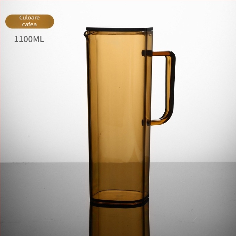 Sticlă de apă rece din acril, rezistentă la temperaturi înalte, capacitate mare, plastic PC, design modern minimalist pentru casă sau restaurant