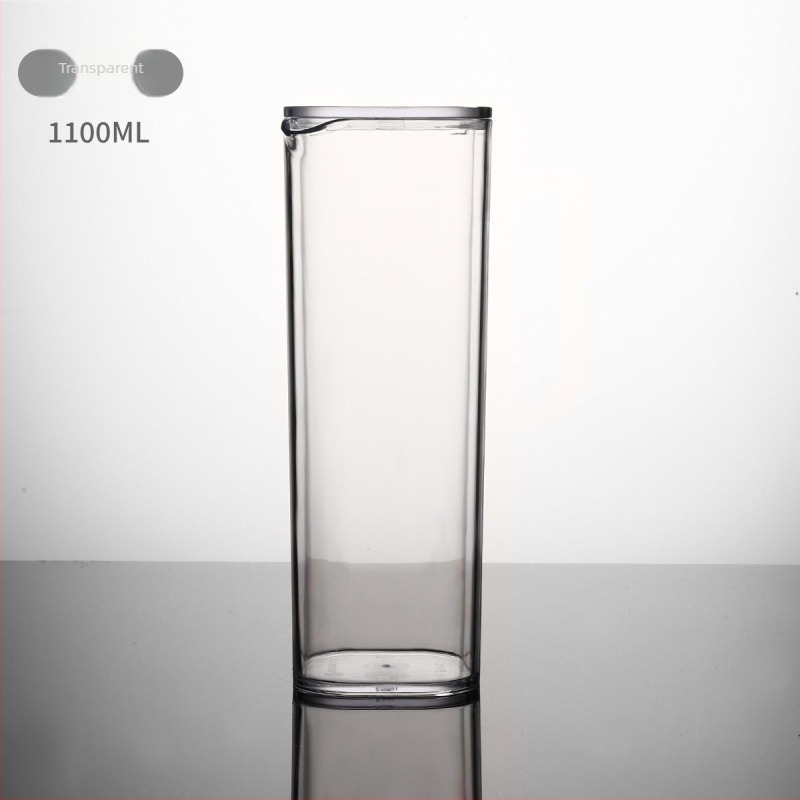 Sticlă de apă rece din acril, rezistentă la temperaturi înalte, capacitate mare, plastic PC, design modern minimalist pentru casă sau restaurant