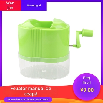 Feliator manual pentru ceapă și fructe/pepene, cu lamă rotativă din oțel inoxidabil