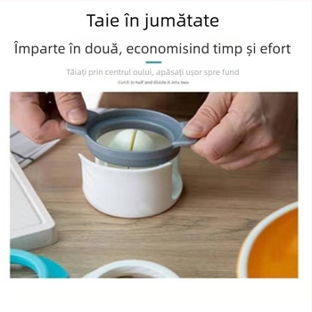 Tăietor pentru ouă din oțel inoxidabil 304, 3 în 1, pentru uz casnic