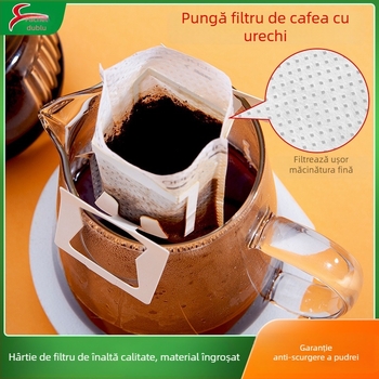 Pungă de filtru pentru cafea, de unică folosință, portabilă, pentru cafea măcinată
