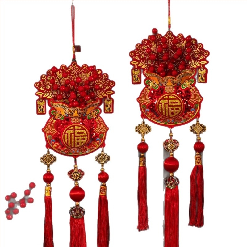 Pandantiv nod roșu cu binecuvântare, decor interior pentru living