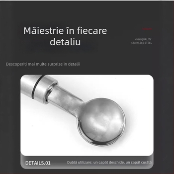 Deschizător de fructe din oțel inoxidabil, cu două capete, pentru fructul pasiunii, mangostan și egg fruit – ustensilă de bucătărie