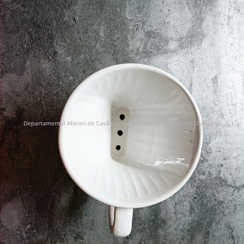 Cana ceramică pentru cafea filtrată, pentru preparare manuală, 2–4 porții, fără filtru de hârtie, pentru cafenea