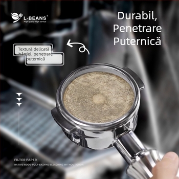 Hârtie de filtru rotundă pentru espresso, 51/58 mm, universală pentru portafiltru