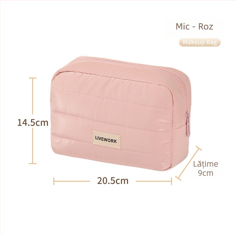 Geantă de cosmetic Xinghui portabilă – geantă de machiaj pentru călătorii, capacitate mare, design elegant