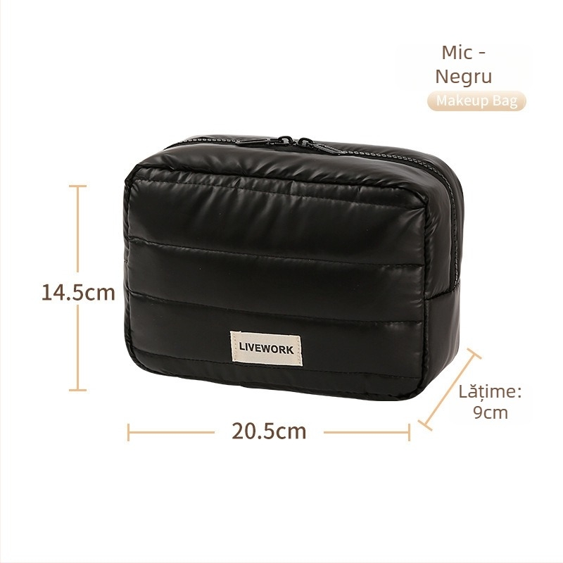 Geantă de cosmetic Xinghui portabilă – geantă de machiaj pentru călătorii, capacitate mare, design elegant