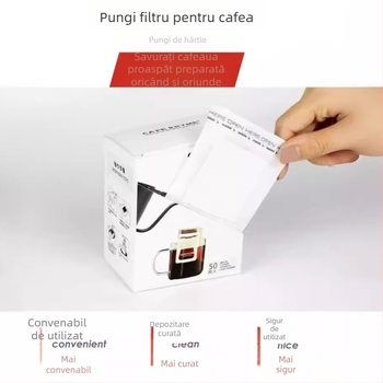 Pungi de filtre pentru cafea drip, material, filtru de cafea pentru preparare manuală, pungi interioare