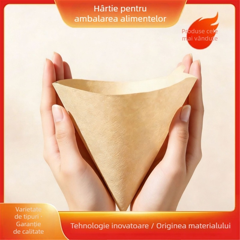 Hartie de filtru pentru cafea preparată manual, în formă V și U, în diverse dimensiuni, stil american
