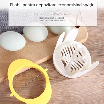 Tăietor de ouă pentru uz casnic și comercial, multifuncțional, cu funcție de tăiere pe jumătăți