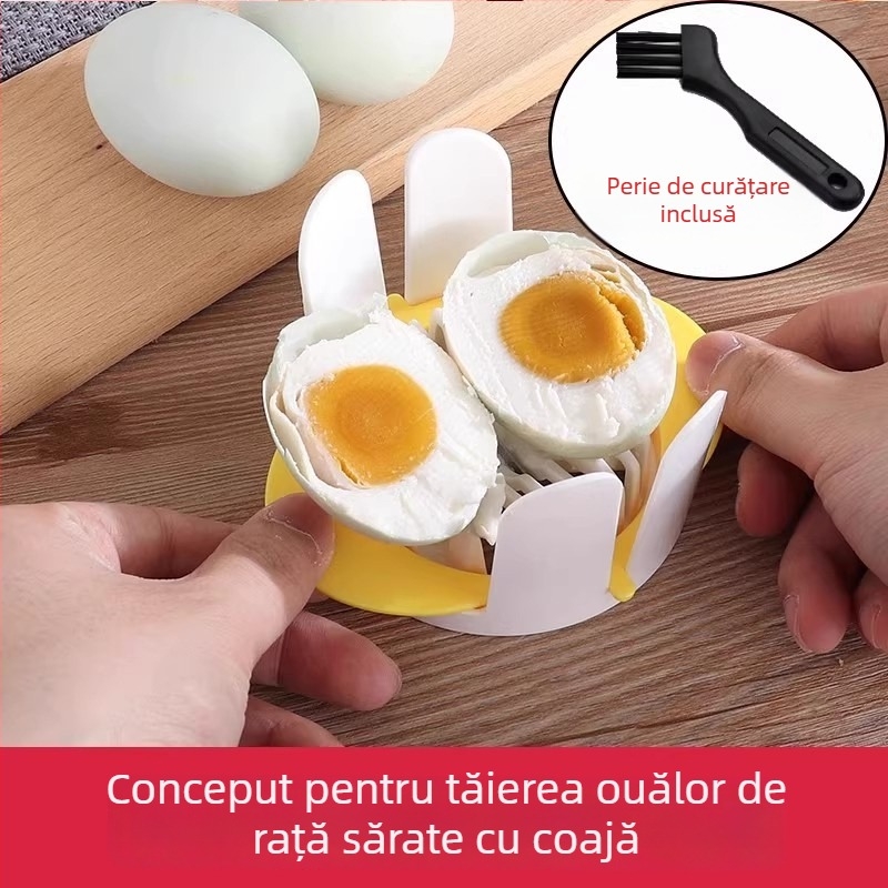 Tăietor de ouă pentru uz casnic și comercial, multifuncțional, cu funcție de tăiere pe jumătăți