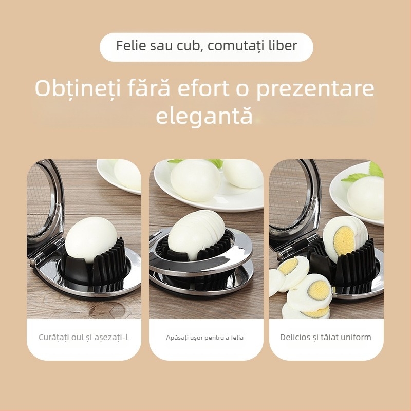 Tăietor pentru ouă două în unu, stil japonez, din oțel inoxidabil, ustensilă de bucătărie