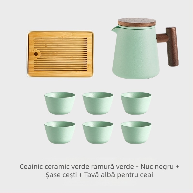 Ceainic ceramic pentru prepararea ceaiului acasă, set Kung Fu de înaltă calitate, vas unic cu separare ceai-apă