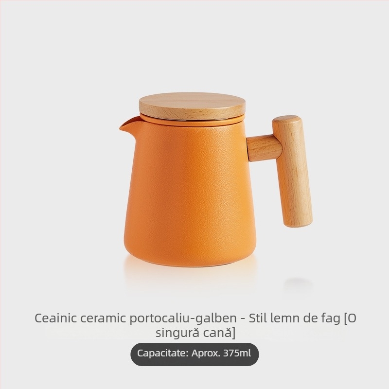 Ceainic ceramic pentru prepararea ceaiului acasă, set Kung Fu de înaltă calitate, vas unic cu separare ceai-apă