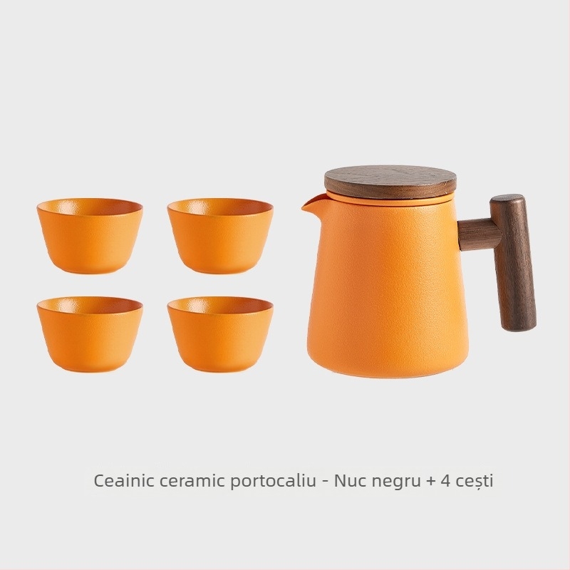 Ceainic ceramic pentru prepararea ceaiului acasă, set Kung Fu de înaltă calitate, vas unic cu separare ceai-apă
