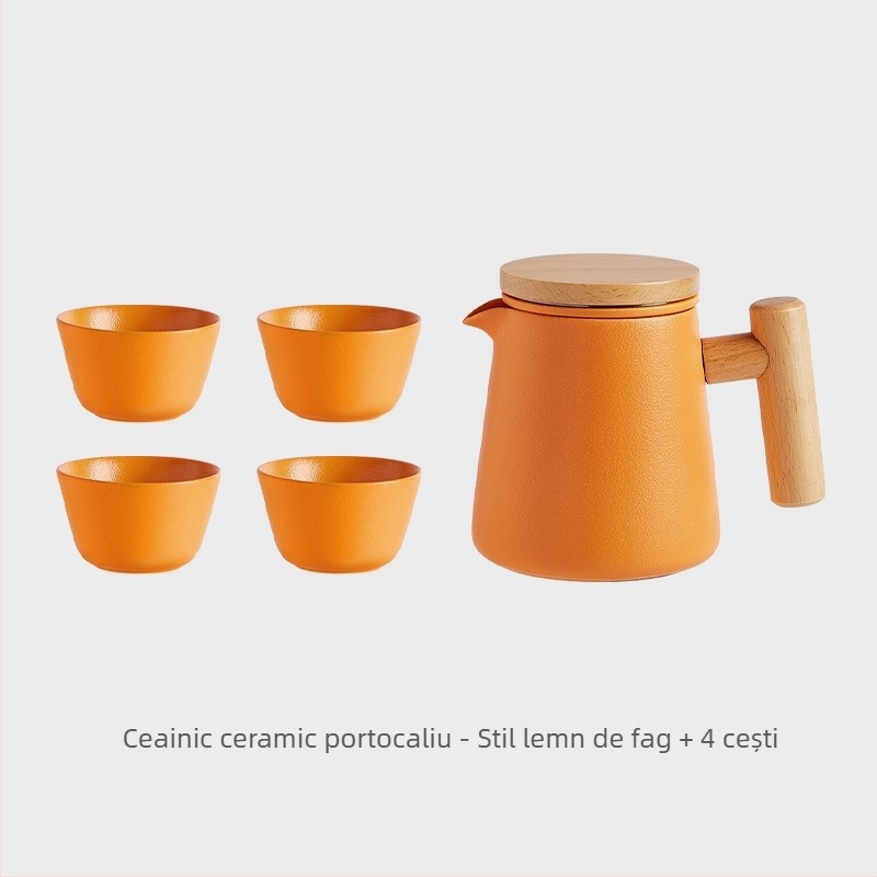 Ceainic ceramic pentru prepararea ceaiului acasă, set Kung Fu de înaltă calitate, vas unic cu separare ceai-apă