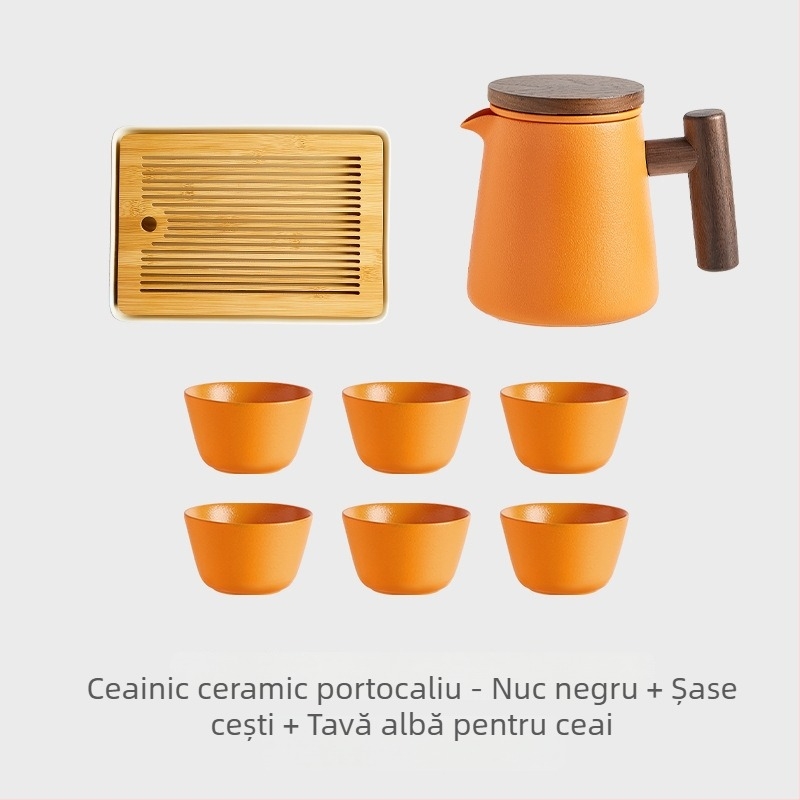Ceainic ceramic pentru prepararea ceaiului acasă, set Kung Fu de înaltă calitate, vas unic cu separare ceai-apă