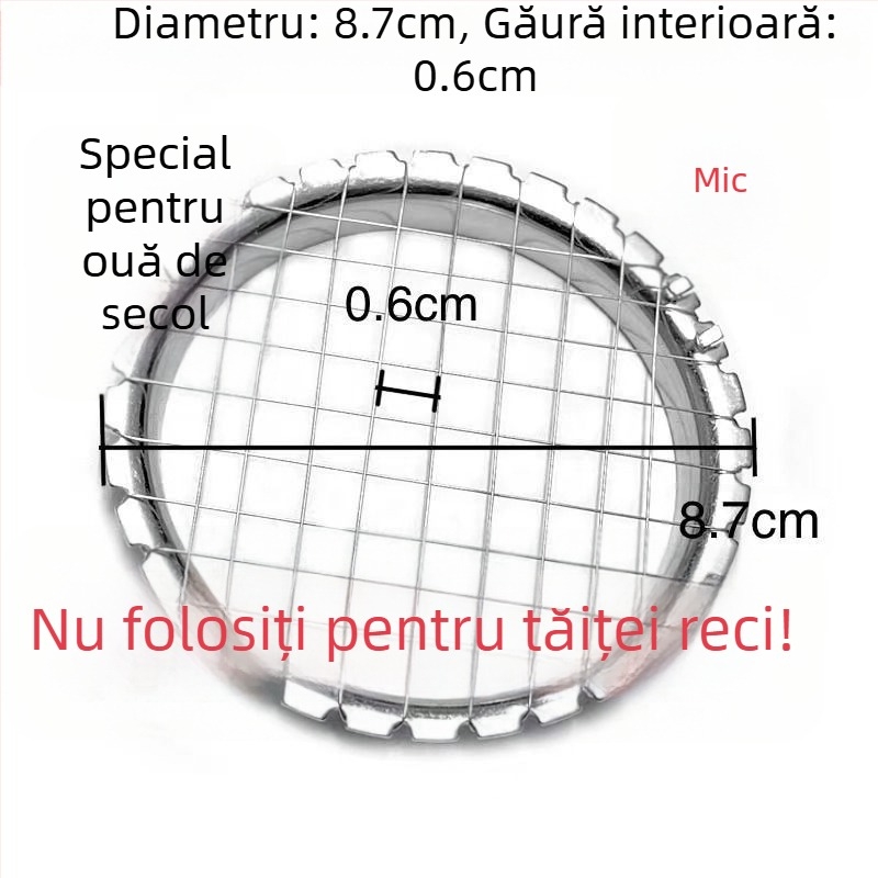 Tăietor manual multifuncțional pentru bucătărie – fâșii de legume și tăietor de ouă