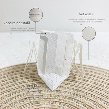 Pungă filtrantă de cafea de unică folosință, cu agățare pentru cafea măcinată, țesătură nețesută, 7,4 × 9 cm