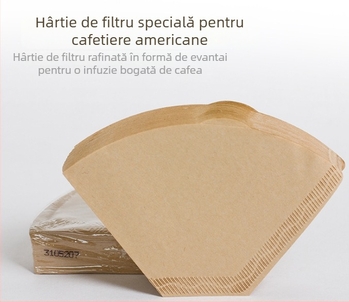Filtru de cafea pentru filtrare prin picurare, culoare naturală, dimensiune 102, 100 de foi, pentru 1–4 porții