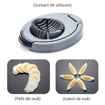 Feliator de ouă 2 în 1 pentru uz casnic, feliator de ouă, ouă conservate și ouă de prepeliță, instrument de tăiere a ouălor