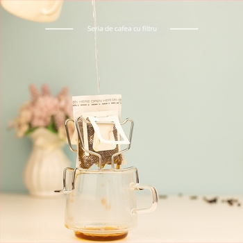 Suport din oțel inoxidabil pentru filtre de cafea, cu urechi de pisică, stil japonez, pentru cafea preparată manual