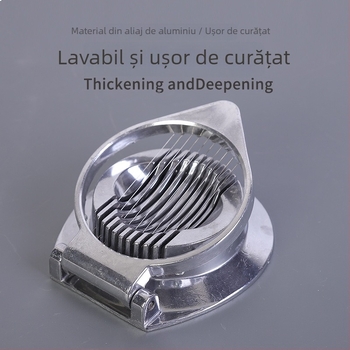 Tăietor de ouă din aliaj de aluminiu pentru uz casnic și comercial, cu șase felii
