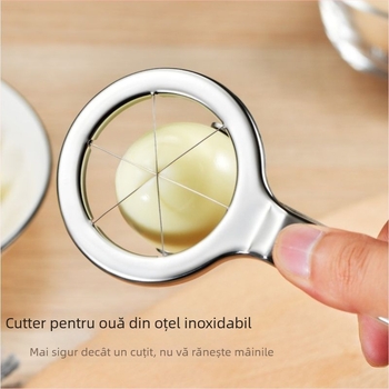 Tăietor pentru ouă din oțel inoxidabil 304, multifuncțional, pentru uz casnic