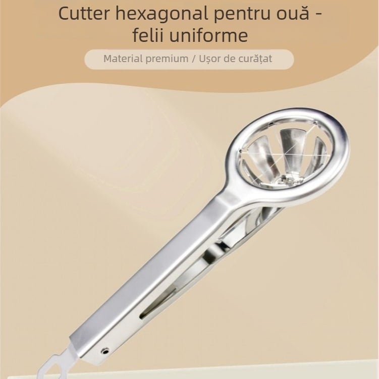 Tăietor pentru ouă din oțel inoxidabil 304, multifuncțional, pentru uz casnic