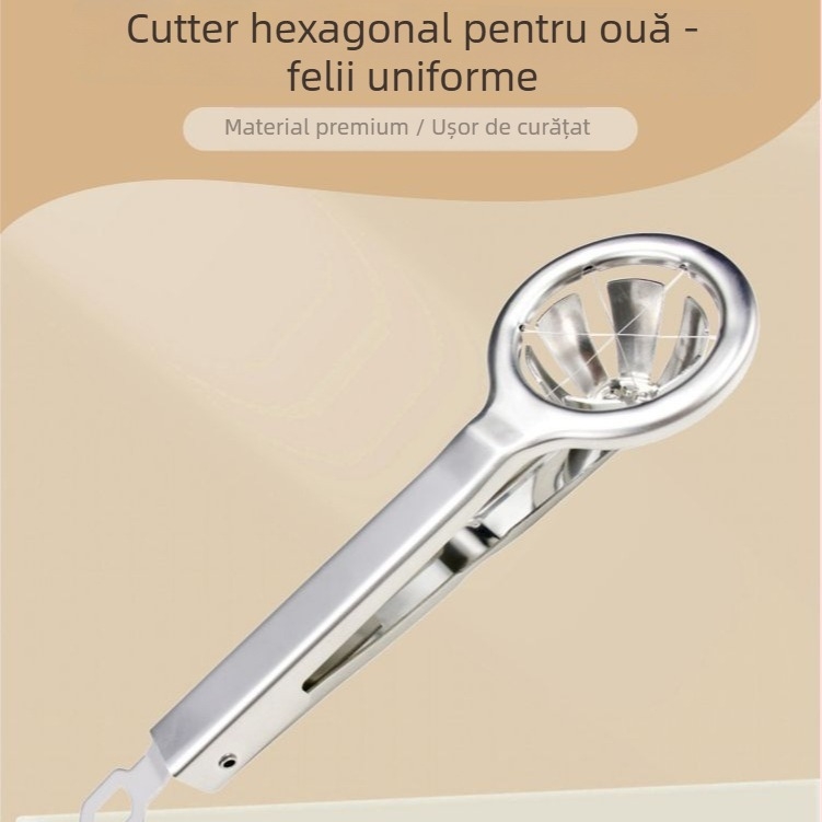 Tăietor pentru ouă din oțel inoxidabil 304, multifuncțional, pentru uz casnic