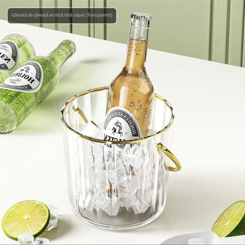 Cană de apă rece pentru uz casnic, cu robinet, recipient pentru băuturi cu model glaciar pentru frigider (PP plastic)