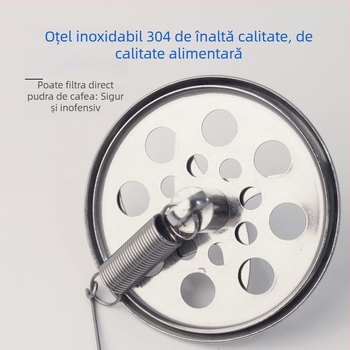 Filtru pentru sifon cafea din oțel inoxidabil, pânză/filtru de hârtie, 100 bucăți, universal