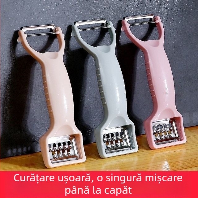 Decojitor multifuncțional pentru bucătărie, curățător de fructe, răzuitor de cartofi, decojit mere